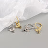 Wholesale S925 Sterling Silver Peace Pigeon Animal Niche Style Electroplated Earrings For Women