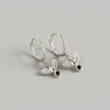 Wholesale S925 Sterling Silver Peace Pigeon Animal Niche Style Electroplated Earrings For Women