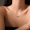 Wholesale S925 Sterling Silver Pear Shaped Women's Necklace With Electroplating Simple And Versatile Design Classic Elegant