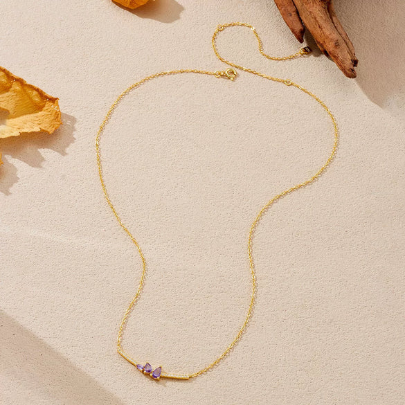 Wholesale S925 Sterling Silver Pear Shaped Women's Necklace With Electroplating Simple And Versatile Design Classic Elegant