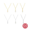 Wholesale S925 Sterling Silver Pearl Diamond Ochain Necklace With Geometric Design And Pearl Setting Process For Women