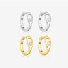 Wholesale S925 Sterling Silver Pearl Ear Ring With Simple High Design Sense Ear Buckle Fashion Ol Style Electroplated With Platinum Or 18K Gold