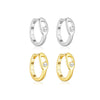 Wholesale S925 Sterling Silver Pearl Ear Ring With Simple High Design Sense Ear Buckle Fashion Ol Style Electroplated With Platinum Or 18K Gold