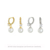 Wholesale S925 Sterling Silver Pearl Geometric Light Luxury Women's Earrings