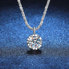 Wholesale S925 Sterling Silver Pendant Necklace With Shining Crown Pattern And Twist Chain Electroplated For Women