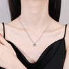 Wholesale S925 Sterling Silver Pendant Necklace With Shining Crown Pattern And Twist Chain Electroplated For Women