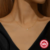 Wholesale S925 Sterling Silver Petal Stacked Geometric O Chain Necklace With Electroplating For Women