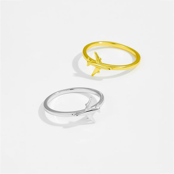 Wholesale S925 Sterling Silver Plain Circle Plane Design Ring With Electroplating For Women And Unisex