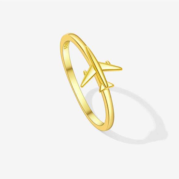 Wholesale S925 Sterling Silver Plain Circle Plane Design Ring With Electroplating For Women And Unisex
