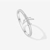 Wholesale S925 Sterling Silver Plain Circle Plane Design Ring With Electroplating For Women And Unisex