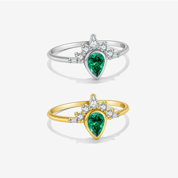 Wholesale S925 Sterling Silver Plain Crown Ring For Women Simple Geometric Electroplated Jewelry
