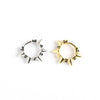 Wholesale S925 Sterling Silver Punk Style Rivet Geometric Earbuckle Earrings