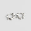 Wholesale S925 Sterling Silver Punk Style Rivet Geometric Earbuckle Earrings