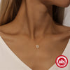 Wholesale S925 Sterling Silver Rectangular Fruit Patterned Electroplated Ochain Necklace For Women