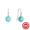Wholesale S925 Sterling Silver Retro Geometric Earrings