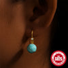Wholesale S925 Sterling Silver Retro Geometric Earrings