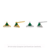 Wholesale S925 Sterling Silver Retro Geometric Inlaid Zircon Earrings For Women