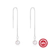 Wholesale S925 Sterling Silver Retro Tassel Pearl Drop Earrings With Star Round Bead Ear Hooks And Geometric Styling