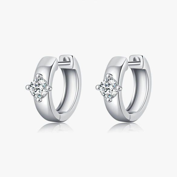 Wholesale S925 Sterling Silver Retro U Shaped Diamond Earrings For Women
