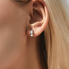 Wholesale S925 Sterling Silver Retro U Shaped Diamond Earrings For Women