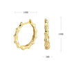 Wholesale S925 Sterling Silver Retro Women's Earrings With Geometric Pattern And Inlaid Zircon