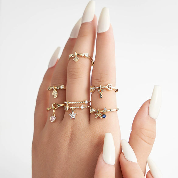 Wholesale S925 Sterling Silver Ring Cross Design Cute Electroplated For Women