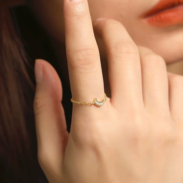 Wholesale S925 Sterling Silver Ring Electroplated Adjustable For Women
