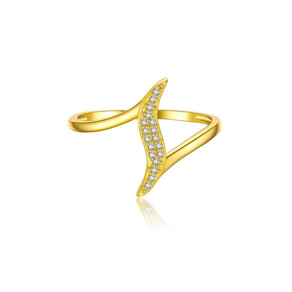 Wholesale S925 Sterling Silver Ring With Geometric Joker Zircon Electroplated In Platinum Or 18K Gold For Women And Unisex