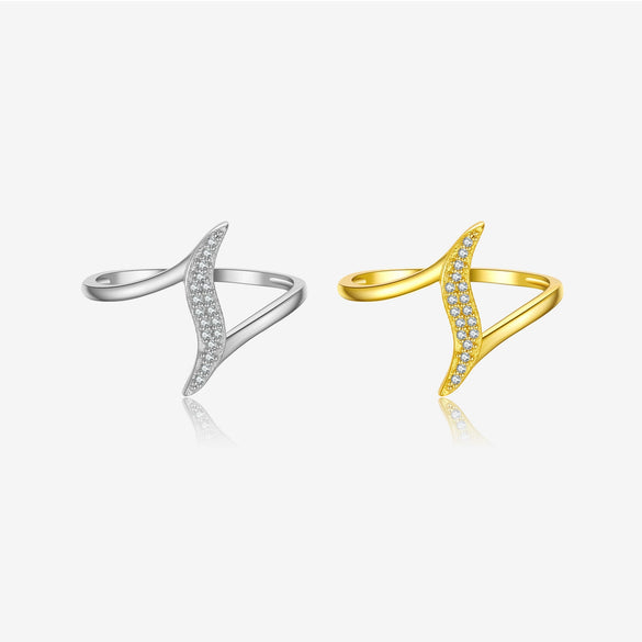 Wholesale S925 Sterling Silver Ring With Geometric Joker Zircon Electroplated In Platinum Or 18K Gold For Women And Unisex