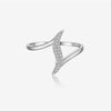 Wholesale S925 Sterling Silver Ring With Geometric Joker Zircon Electroplated In Platinum Or 18K Gold For Women And Unisex