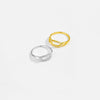 Wholesale S925 Sterling Silver Ring With Geometric Pattern Electroplated In Platinum Or 18K Gold For Women Fashion And Trendy