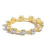 Wholesale S925 Sterling Silver Ring With High Grade Zircon Inlaid Light Luxury Geometric Design