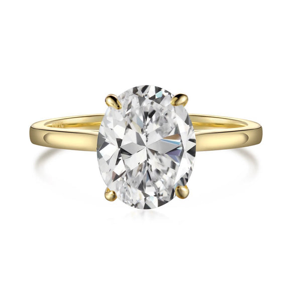 Wholesale S925 Sterling Silver Ring With High Grade Zircon Inlaid Light Luxury Geometric Design