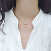 Wholesale S925 Sterling Silver Rose Gold Double Cherry Fruit Style Necklace With Diamond And Electroplated Cross Chain