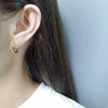Wholesale S925 Sterling Silver Round Beads Fan Shaped Women's Earrings