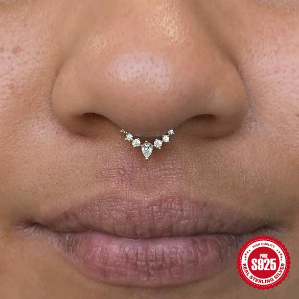 Wholesale S925 Sterling Silver Round Cartilage Earring Ear Stud With Diamond Geometric Styling Environmental Protection Electroplating For Women