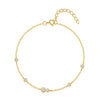 Wholesale S925 Sterling Silver Round Diamondencrusted Niche Design Light Luxury Elegant Minimalist Geometric Bracelet For Women With Electroplating And Real Gold Plating