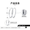 Wholesale S925 Sterling Silver Round Earrings With Zircon Inlay And Electroplating