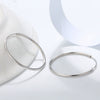 Wholesale S925 Sterling Silver Round Earrings With Zircon Inlay And Electroplating