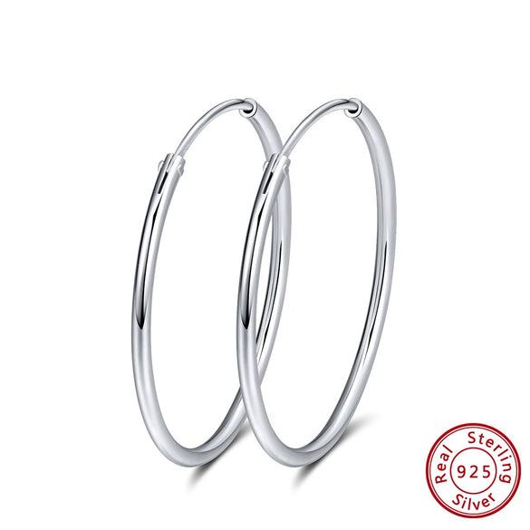 Wholesale S925 Sterling Silver Round Earrings With Zircon Inlay And Electroplating