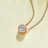 Wholesale S925 Sterling Silver Round Geometric Clavicle Chain Necklace With Electroplating For Women