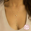 Wholesale S925 Sterling Silver Round Geometric Pendant Necklace With O Chain And Electroplating