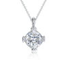 Wholesale S925 Sterling Silver Round Necklace With Flower Pattern Gold Plated Inlaid With Artificial And Semi Precious Stones Palace Retro Style