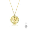 Wholesale S925 Sterling Silver Round Snake Pendant Necklace With Regular Long Chain And Platinum Or 18K Gold Electroplating For Women