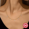 Wholesale S925 Sterling Silver Round Zircon Joker Jewelry Set With O Chain Electroplated For Unisex