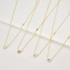 Wholesale S925 Sterling Silver Round Zircon Pendant Necklace With 18K Gold Electroplating And Geometric Styling