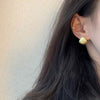 Wholesale S925 Sterling Silver Shell Stud Earrings For Women With Polished Finish And Geometric Style