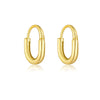 Wholesale S925 Sterling Silver Simple All Match Distinctive Fashionable Ear Buckle Earrings With Electroplating Treatment For Women