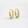 Wholesale S925 Sterling Silver Simple All Match Distinctive Fashionable Ear Buckle Earrings With Electroplating Treatment For Women