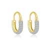 Wholesale S925 Sterling Silver Simple All Match Distinctive Fashionable Ear Buckle Earrings With Electroplating Treatment For Women
